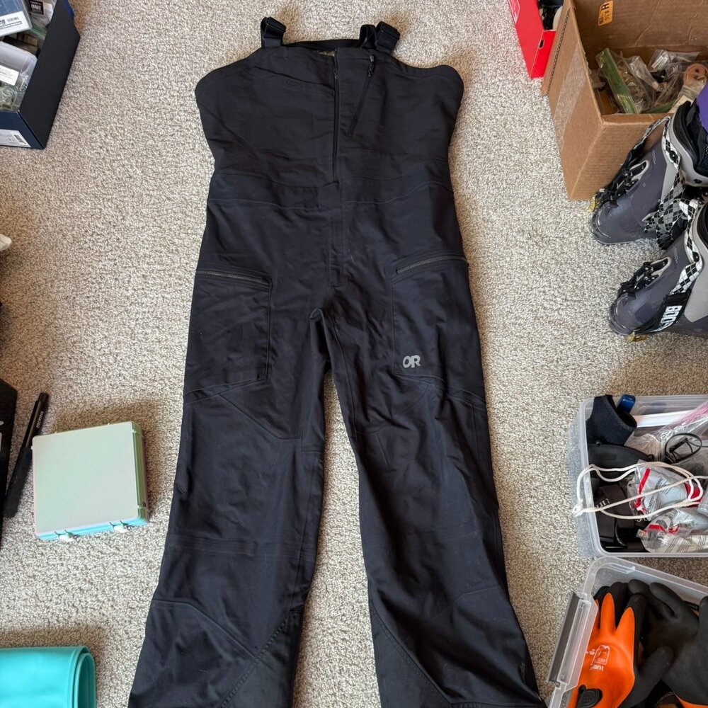 Outdoor Research Men's Skytour AscentShell Bibs - Black / L / Short